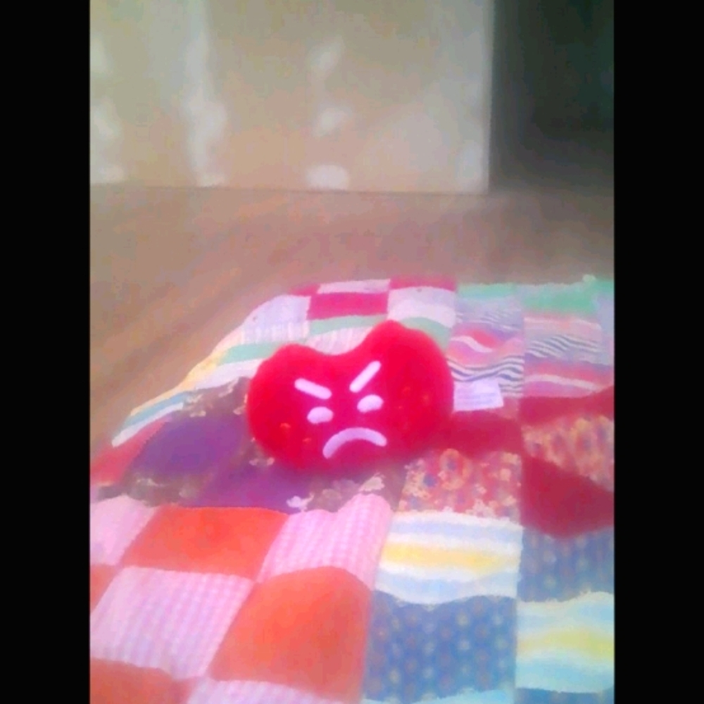 Red jelly bully plush toy